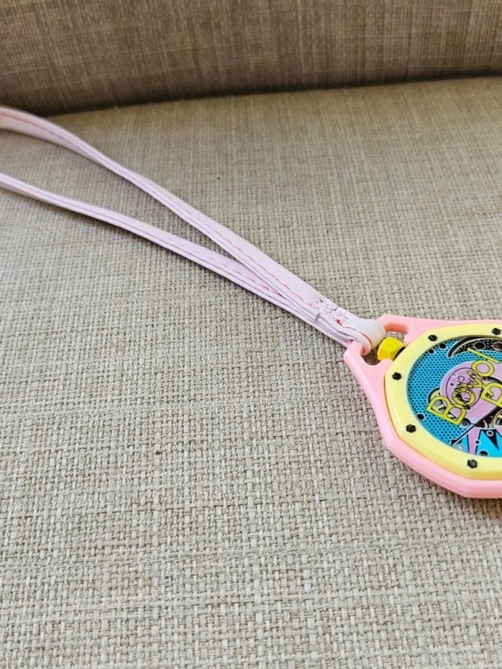 Fashion Pocket Watch Analog Quartz Hand Watch Pink/Yellow Tone Sport Watch